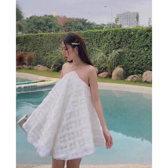 Mini White Dress Thalia – mini dress from Fortun Collection Bali