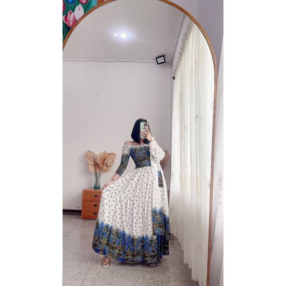 Long Dress with Outer Arina – matching set from Fortun Collection Bali